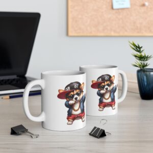 Cană ceramică Six Seven 67 cu design viral, stil Gen Z