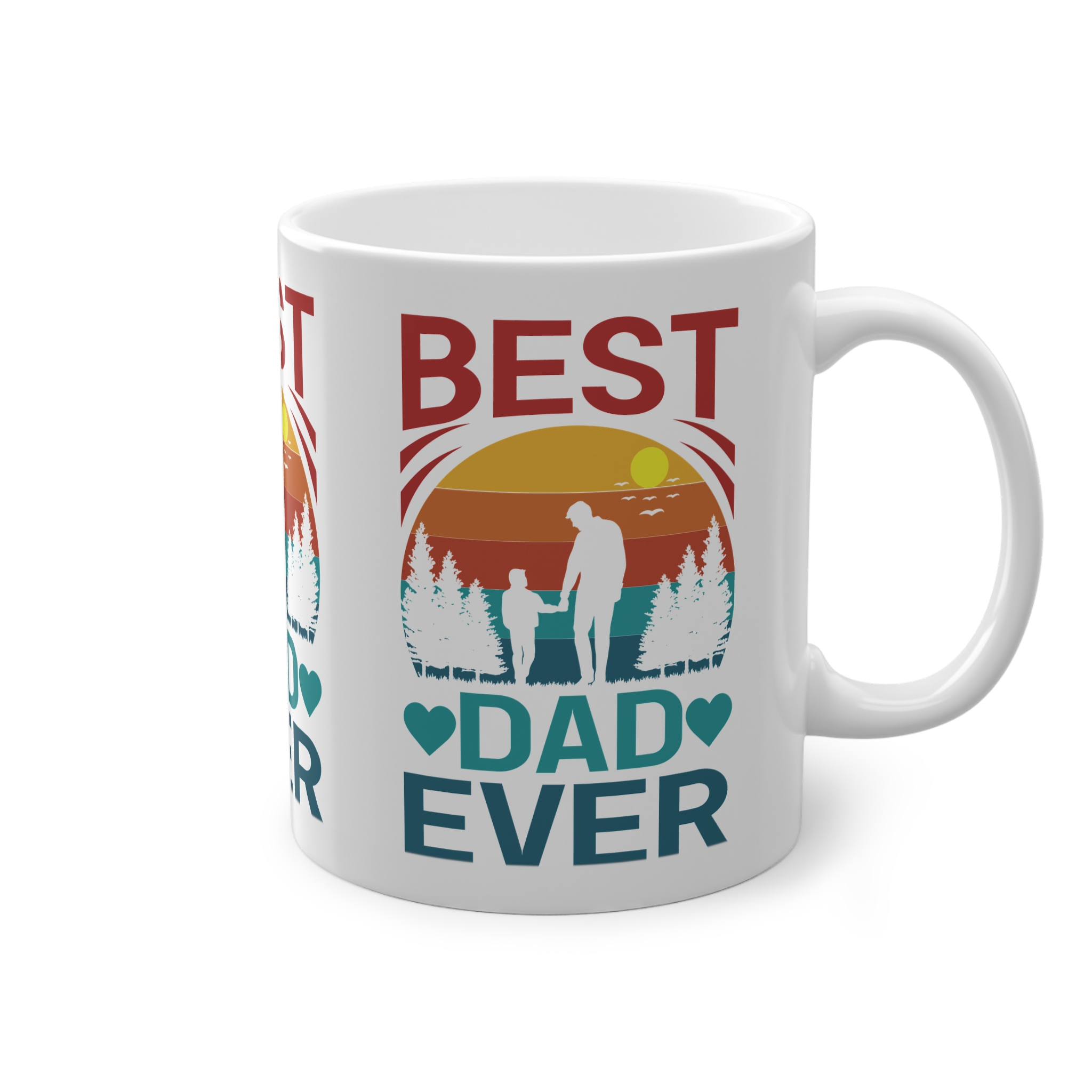 cană personalizată Best Dad Ever cadou pentru tata, utilizare zilnică