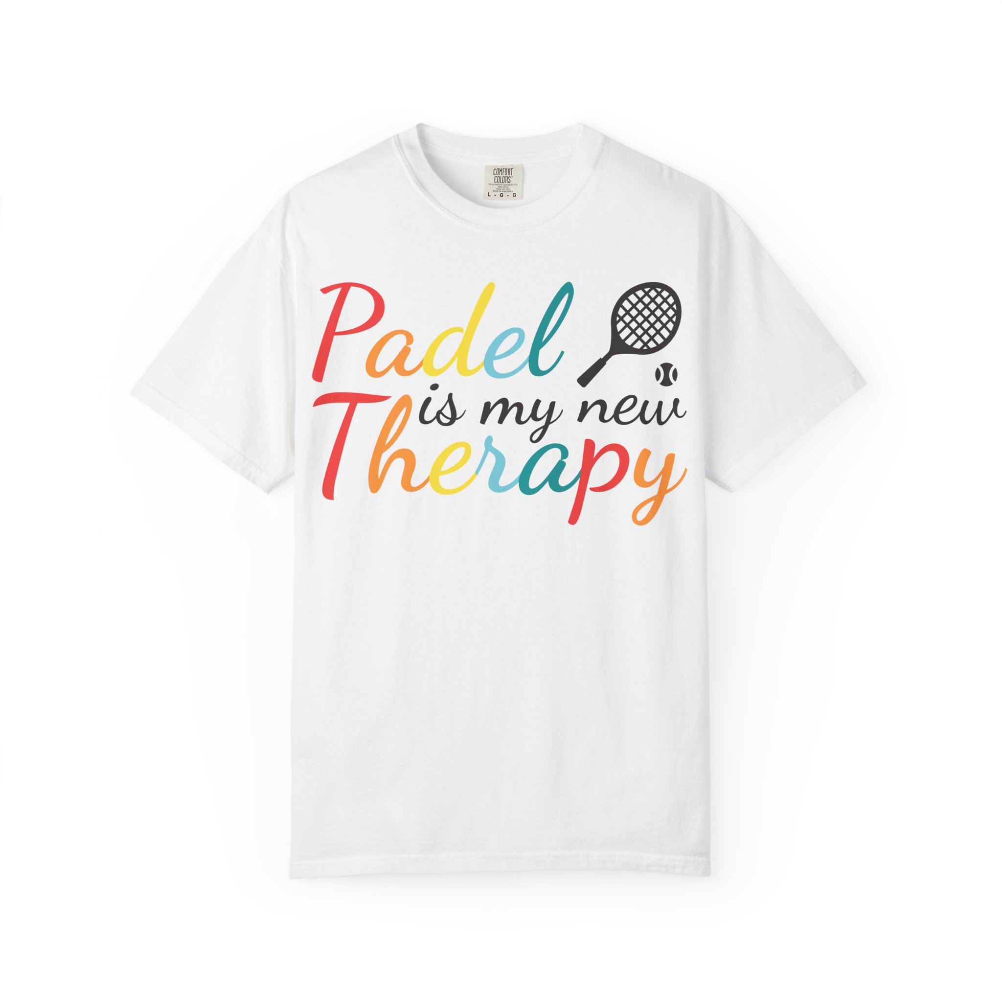 Tricou Padel „Padel Therapy” – Tricou din Bumbac pentru Pasionații de Padel - imagine 2