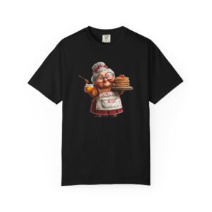 Tricou personalizat cu grafică bunica face prăjituri și așteaptă nepoții, cadou emoțional pentru bunici
