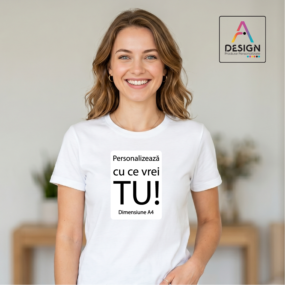 tricou-personalizat-dama-alb-bumbac