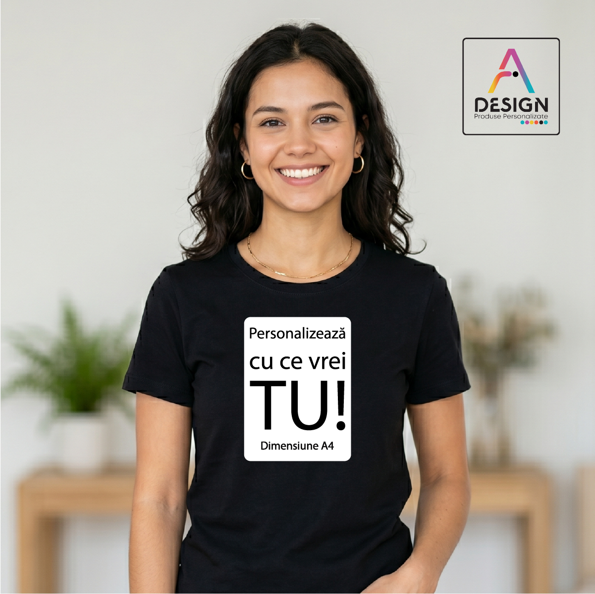 cadou-personalizat-tricou-negru-dama-print-premium
